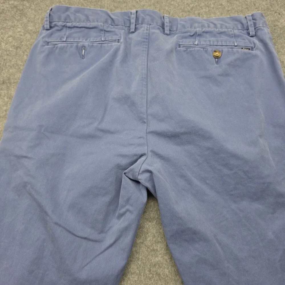 Polo Ralph Lauren Chino Pants Mens 36x32  Navy Blue Stretch Classic Fit Straight